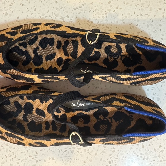 Rothy’s the point Mary Jane 2. New. Leopard - Picture 2 of 7